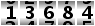 13684