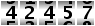 42457