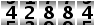 42884