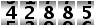 42885