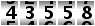 43558