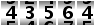 43564