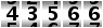 43566