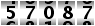 57087