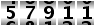 57911