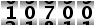 10700