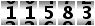 11583