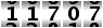 11707