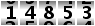14853