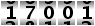 17001