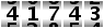 41743