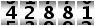 42881