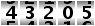 43205