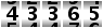 43365