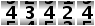 43424