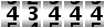 43444