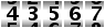 43567