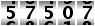 57507