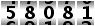 58081