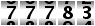 77783