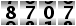 8707